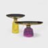 Candy Colorful Glass Base Fashion Commercial Coffee Table (1)