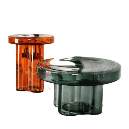 Clear glass coffee table, transparent wedding furniture wholesale