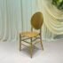 Commercial Grade Gold Round Back Banquet Chair for Hotel Wedding (2)