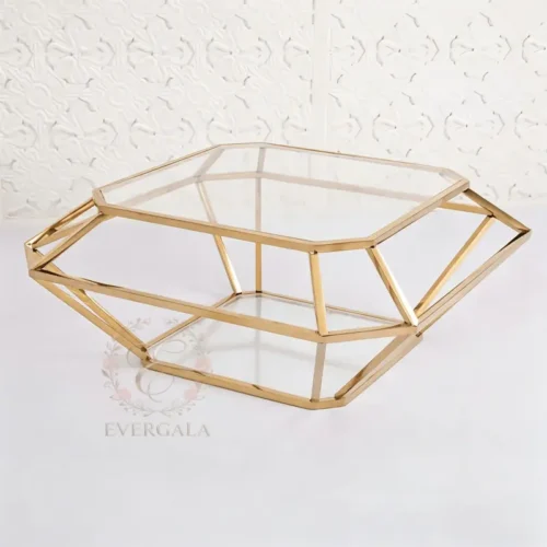 Geometric Gold Frame Modern Wedding Coffee Table (1) Geometric Gold Frame Modern Wedding Coffee Table (1)