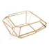 Geometric gold frame coffee table, modern wedding furniture wholesale
