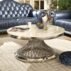 Gold Carved Marble Top Luxury Wedding Coffee Table (2)