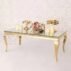 Gold Frame Glass Top Elegant Wedding Coffee Table (1)