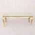 Gold Frame Glass Top Elegant Wedding Coffee Table (5)