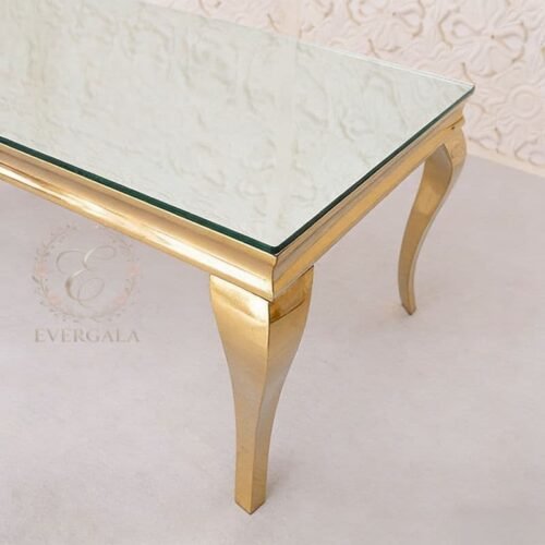 Gold Frame Glass Top Elegant Wedding Coffee Table(2) Gold Frame Glass Top Elegant Wedding Coffee Table(2)