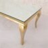 Gold Frame Glass Top Elegant Wedding Coffee Table(2)