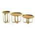 Gold X-Base Stainless Steel Luxury Wedding Coffee Table (1)