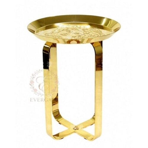 Gold X-Base Stainless Steel Luxury Wedding Coffee Table (3) Gold X-Base Stainless Steel Luxury Wedding Coffee Table (3)
