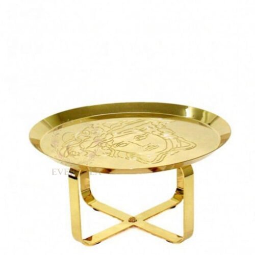 Gold X-Base Stainless Steel Luxury Wedding Coffee Table (4) Gold X-Base Stainless Steel Luxury Wedding Coffee Table (4)