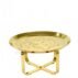 Gold X-Base Stainless Steel Luxury Wedding Coffee Table (4)