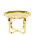 Gold X-base Stainless Steel coffee table, luxury banquet hotel furniture supplier