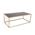 Gold geometric marble coffee table, luxury wedding furniture wholesale