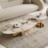 Luxury Gold Base Round Wedding Coffee Table (1)
