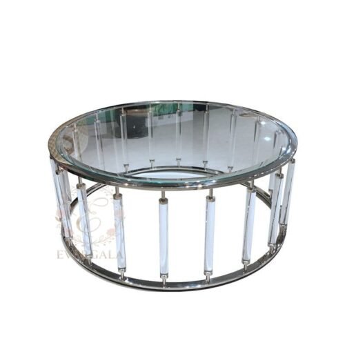 Modern Luxury Clear Acrylic Round Coffee Table (3) Modern Luxury Clear Acrylic Round Coffee Table (3)