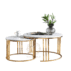 Round gold base coffee table, wedding event furniture wholesale