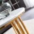 Round Gold Base White Top Wedding Coffee Table (3)