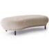 Luxury beige curved single sofa for wedding reception