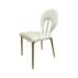 Luxury black white ring decor back dining chair for wedding venue
