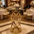 crisscross gold mirror base high cocktail table for wedding receptions (1)