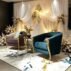 dark-green-gold-frame-double-wedding-sofa (1)