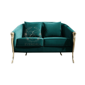 dark-green-gold-frame-double-wedding-sofa (2)