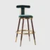 emerald green velvet bar stool gold legs for gala dinner wedding events (2)