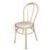 Elegant gold stainless steel wedding chair featuring an Art Deco inspired fan-shaped laser-cut backrest for luxury event decor
