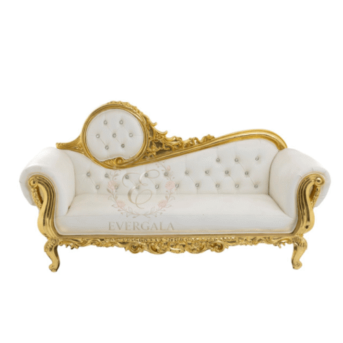 French carved gold luxury sofa for event venue
