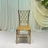 gold Plastic Cross Back Chair, Modern Chiavari Design for Wedding Event (2)