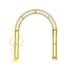 Heavy duty gold stainless steel square wedding arch frame with modular assembly for event planners