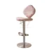 luxury pink velvet gold metal swivel bar stool for wedding cocktail events (1)