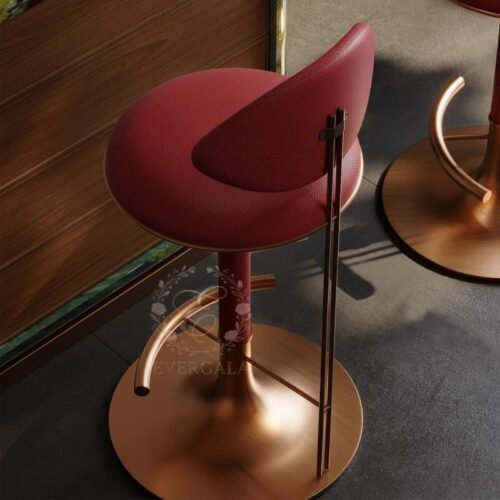 luxury red velvet bar stool gold metal base for gala dinner wedding events (1) luxury red velvet bar stool gold metal base for gala dinner wedding events (1)