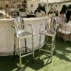 modern mirror gold openwork bar stool for wedding party events