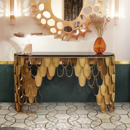 modern-stainless-steel-marble-fish-scale-side-table-hotel-banquet (3) modern-stainless-steel-marble-fish-scale-side-table-hotel-banquet (3)