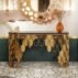 modern-stainless-steel-marble-fish-scale-side-table-hotel-banquet (3)