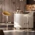 modern white leather gold stainless steel bar stool for wedding bar events (1)
