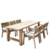outdoor-teak-wood-wedding-banquet-table-set