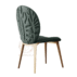 Luxury quilted diamond pattern upholstered dining chair for hotel lobby