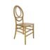 Luxury resin phoenix chair featuring a signature ornate oval back pattern