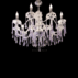 Elegant high-clarity transparent glass crystal chandelier for romantic wedding ballrooms and ceiling decor