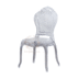 Wholesale luxury royal throne resin chair featuring an intricate carved heart-shaped backrest pattern for wedding stage decor.