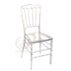 Wholesale stackable resin Napoleon chair featuring an elegant curved backrest pattern for luxury wedding banquet seating