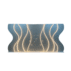 wave shape led light up wedding backdrop for modern event stage
