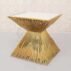 white-top-round-gold-event-cake-table (3）