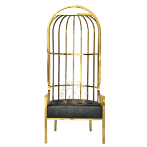Wholesale gold birdcage event chair for luxury wedding ceremony.