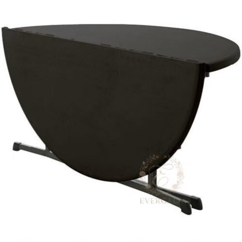 round-folding-hotel-banquet-dining-table (1) EverGala round folding hotel banquet table for wedding events and outdoor parties, featuring a portable collapsible design and durable surface for restaurant catering and family dining.